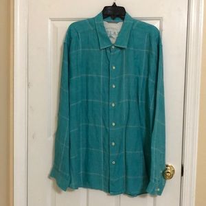 Tommy Bahama linen long sleeve shirt. XXL
